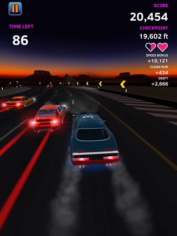 Feeling the Call of the Endless Open Road in Night Driver Mobile