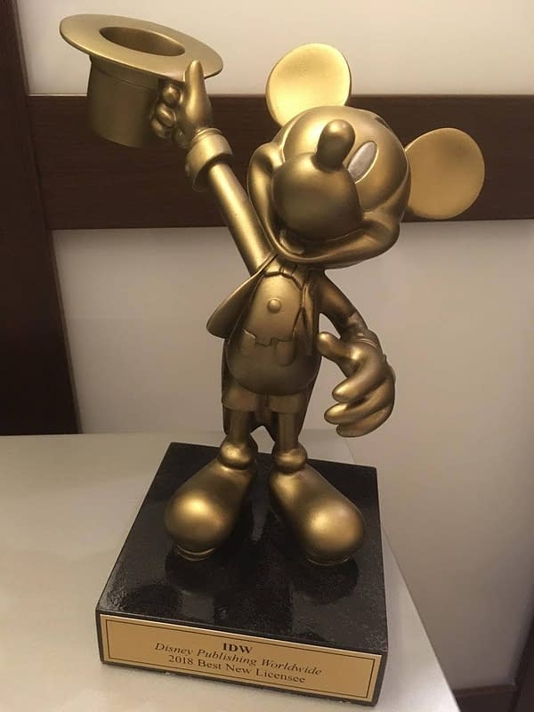 Disney Gives IDW an Award for Comics