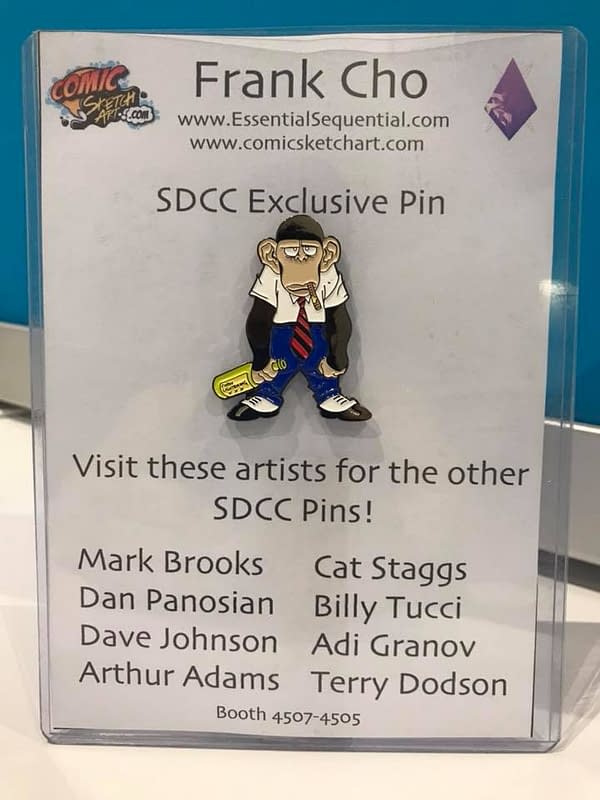 The Collectible Comic Creator Pins of San Diego Comic-Con 2018