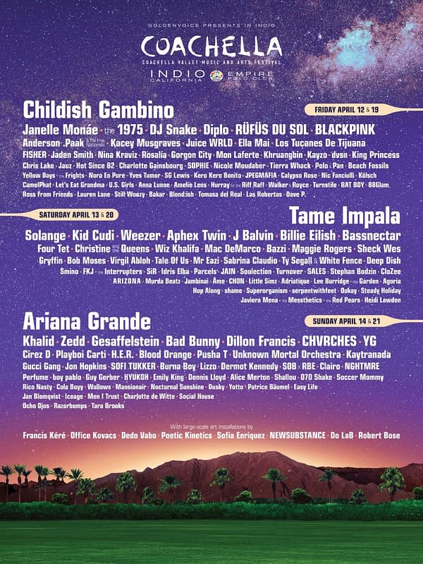 Coachella 2019 to Live Stream BOTH Weekends for FREE
