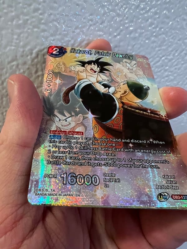 History of Goku cards. Credit: Theo Dwyer