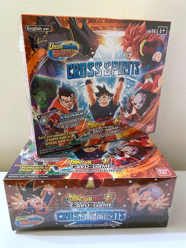 Cross Spirits Booster Boxes. Credit: Dragon Ball Super Card Game