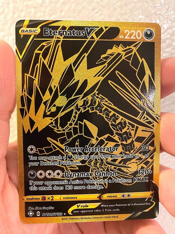 Eternatus V Black & Gold. Credit: Pokémon TCG