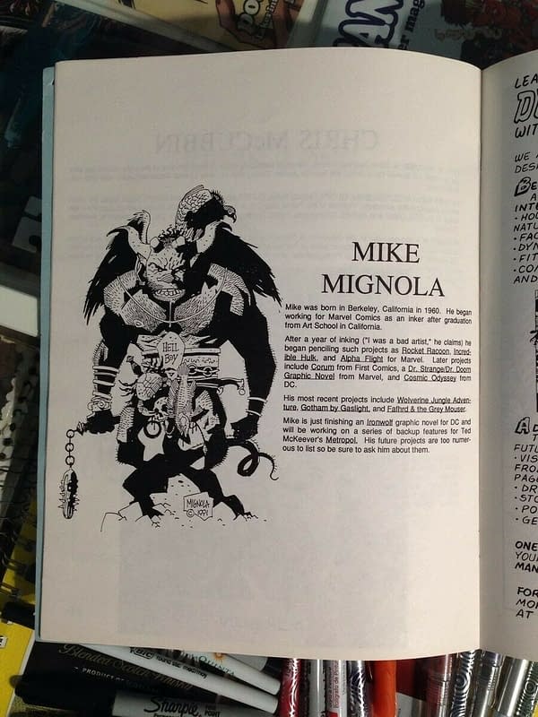 Mike Mignola's First Hellboy From 1991 Sells For $5000 on eBay