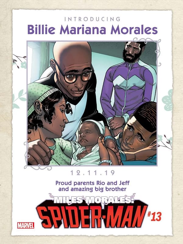 Marvel Comics Send The Birth Of Miles Morales Little Sister Back to a Scond Prining