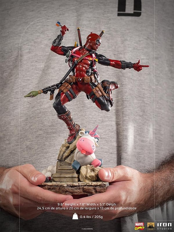 Deadpool To The Rescue with New Iron Studios Statue