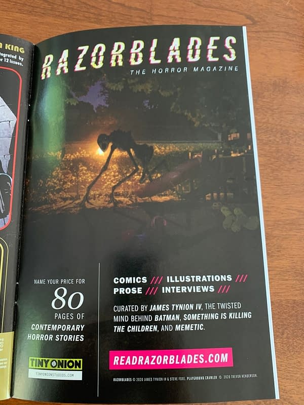 James Tynion IV Advertises Razorblades In DC Mature Readers Comics