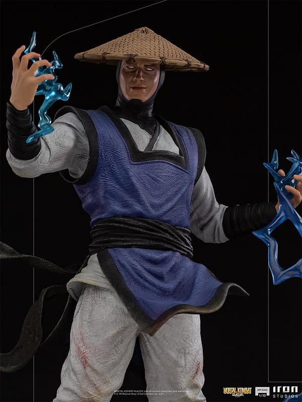 Mortal Kombat Raiden Brings the Thunder To Iron Studios