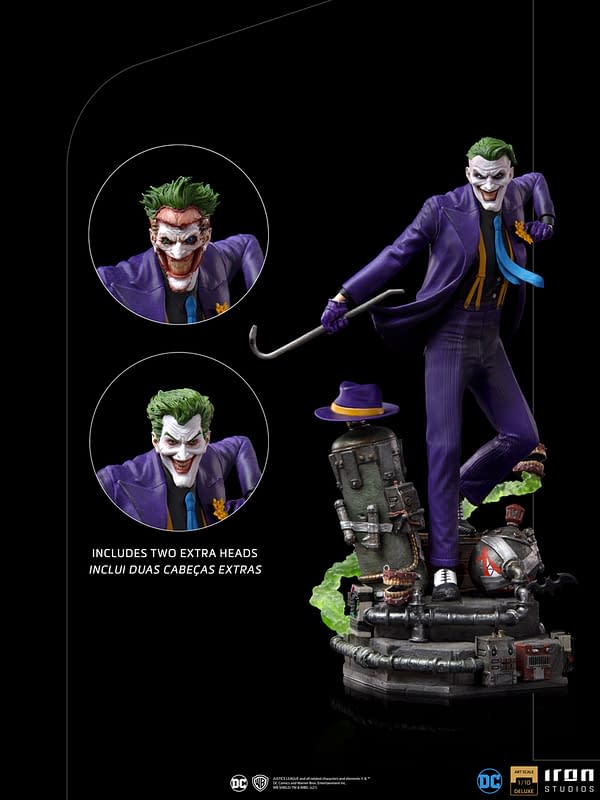 The Joker Receives New Deluxe DC Comics Statue From Iron Studios