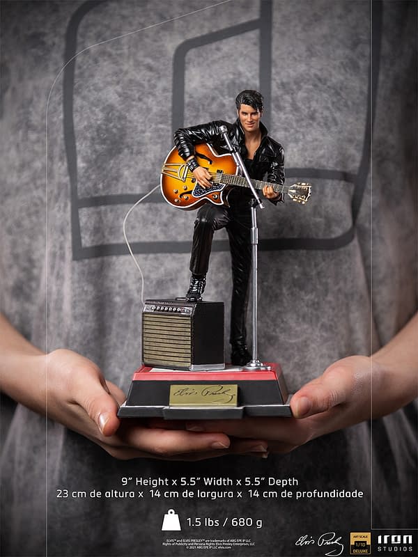 Elvis Presley Receives 68' Comeback Special Statue From Iron Studios