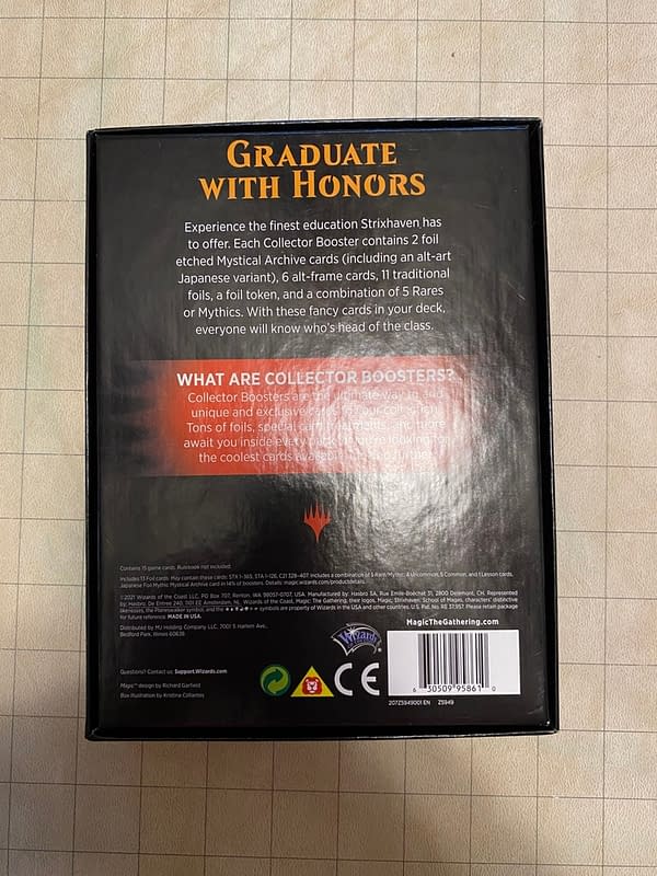 This box isn't "graduating with honors". There is nothing honorable about this level of waste.