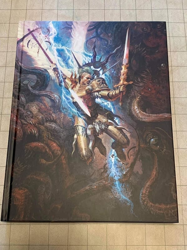 The cover of the Core Rulebook for Age of Sigmar's new third edition, also by Games Workshop.