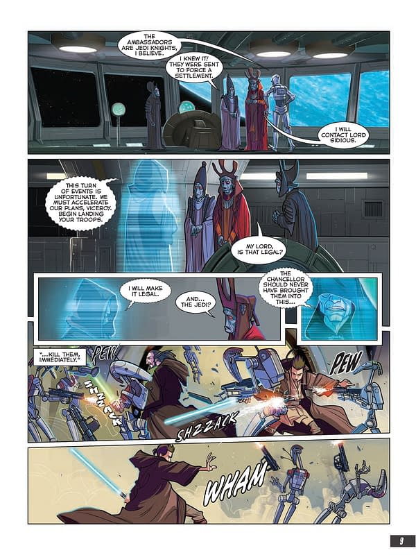 Interior preview page from STAR WARS PHANTOM MENACE GN ADAPTATION TP (RES)