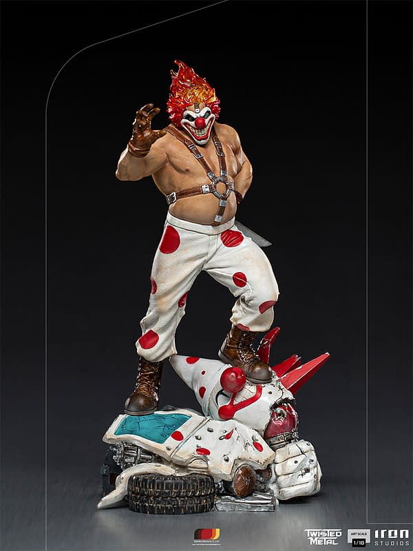 It's Time For More Twisted Metal With Sweet Tooth Iron Studios Statue