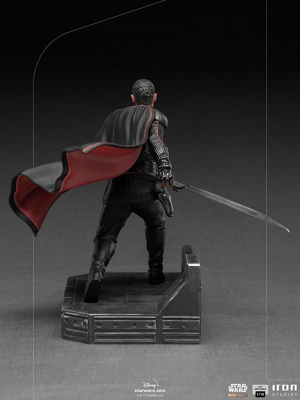 The Mandalorian Wields His Beskar Spear In His New Iron Studios Statue
