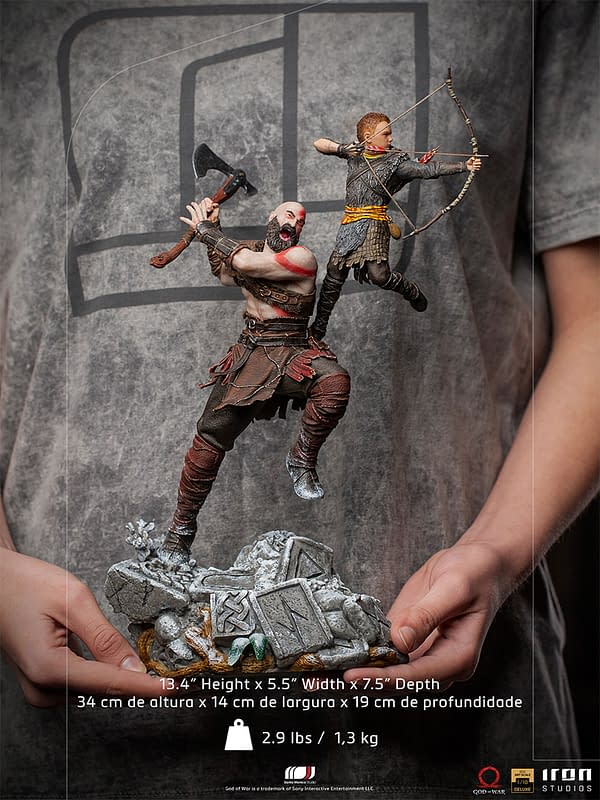 God of War Kratos and Atreus Statue Coming to Iron Studios