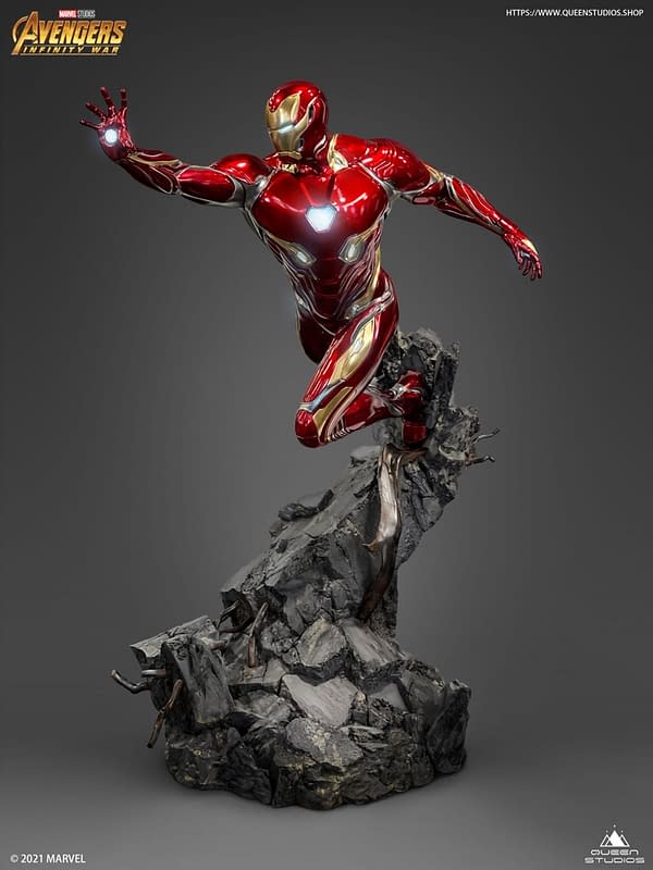 Iron Man Mark 50 Infinity War Armor Comes to Life With Queen Studios