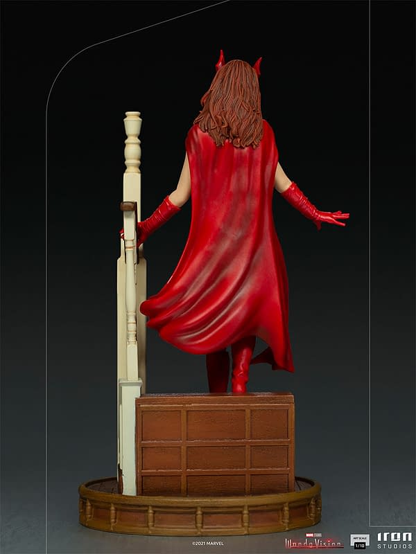 Scarlet Witch Celebrates Halloween with Iron Studios WandaVision Statue