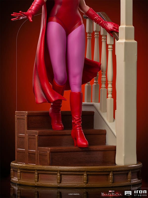 Scarlet Witch Celebrates Halloween with Iron Studios WandaVision Statue