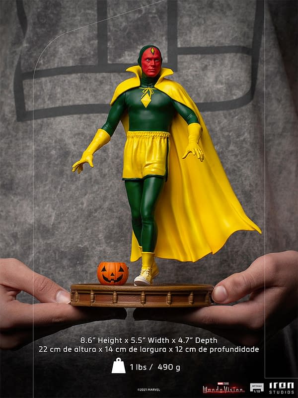 Iron Studios Announces New WandaVision Statue with Halloween Vision