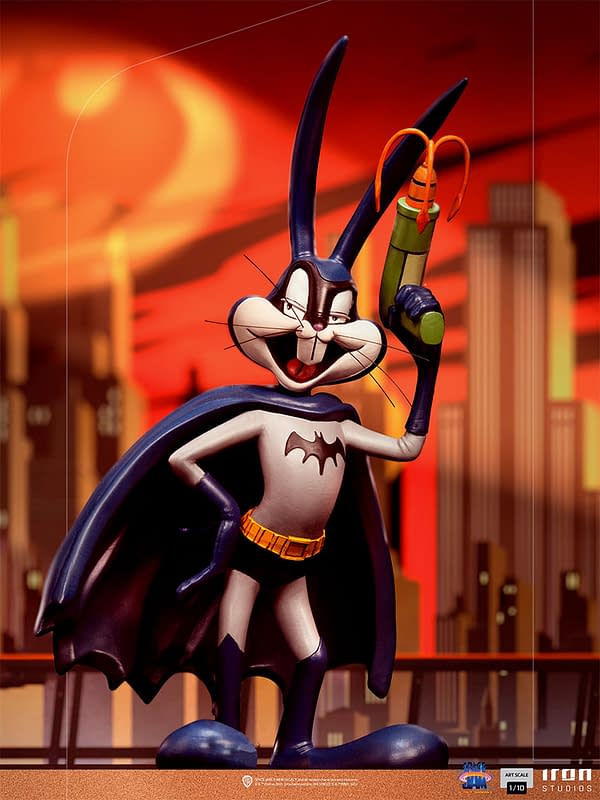 Bugs Buggy Becomes Batman with Iron Studios New Space Jam Statue