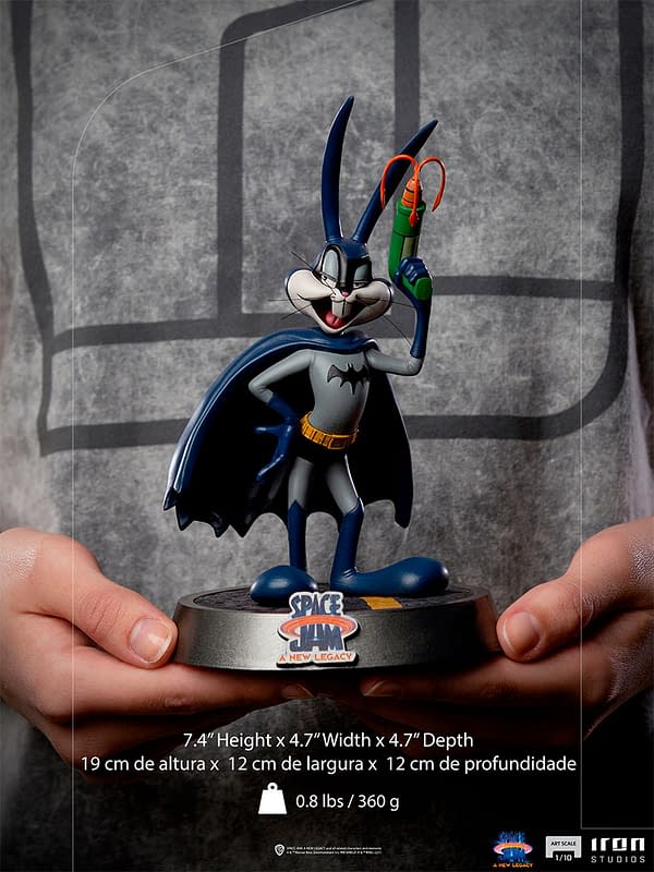 Bugs Buggy Becomes Batman with Iron Studios New Space Jam Statue