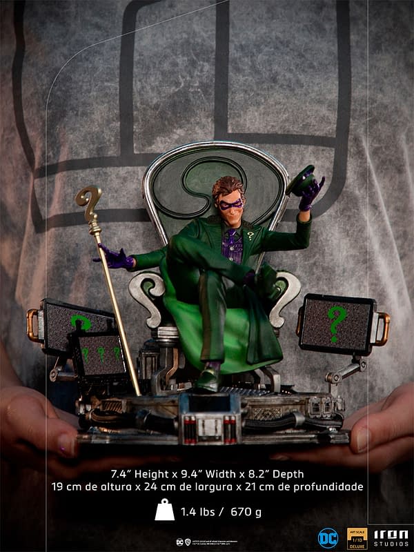 The Riddler Initiate his Masterplan with New Iron Studios Statue