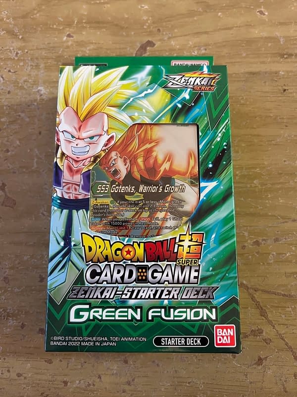 Dragon Ball Super CG Green Fusion Starter Deck. Credit: Theo Dwyer