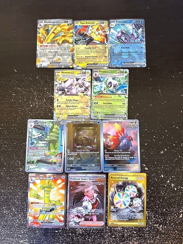 Pokémon TCG Scarlet & Violet – Paradox Rift cards. Credit: Theo Dwyer