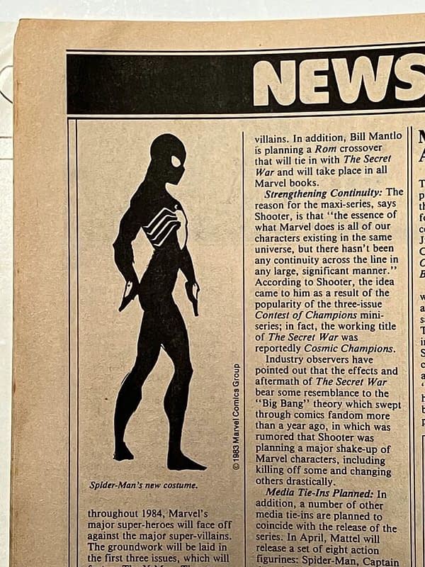 First Spider-Man Black Costume Appearance, Comics Journal #85 at $300