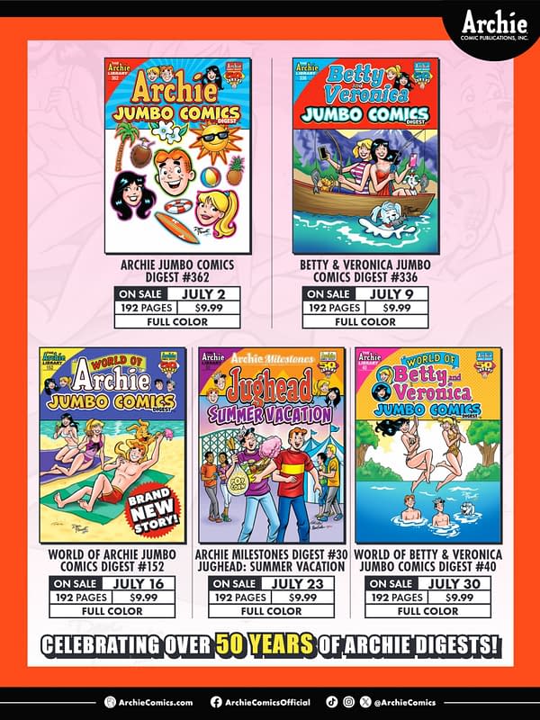 Archie Comics July 2025 Solicits