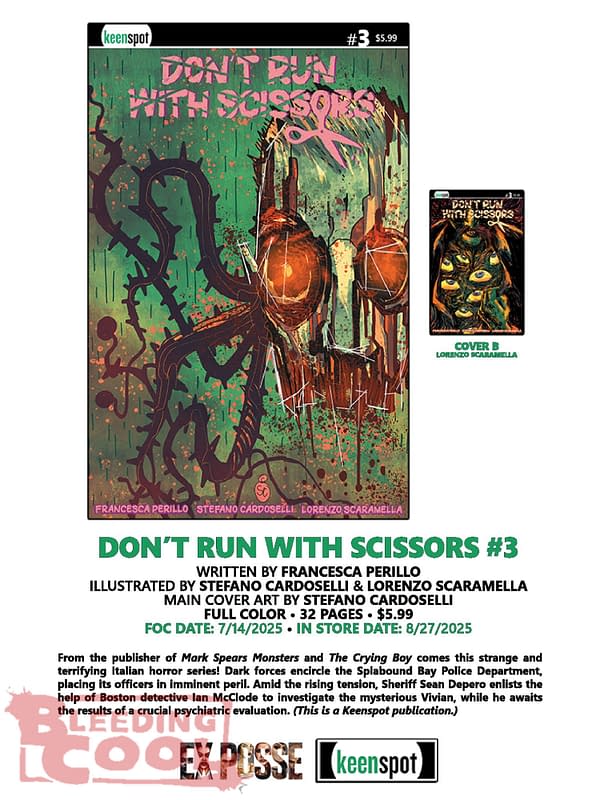 Keen Spot Ex Posse Comics August 2025 Solicits