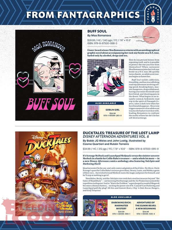 Fantagraphics Augiust 2025 Solicits