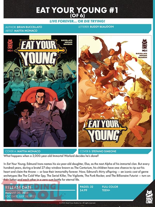Mad Cave Comics August 2025 Solicits