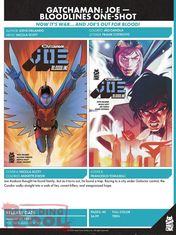 Mad Cave Comics August 2025 Solicits