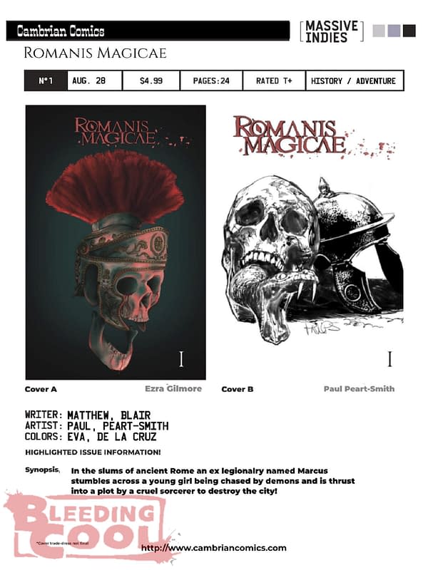 Massive Comics August 2025 Solicits