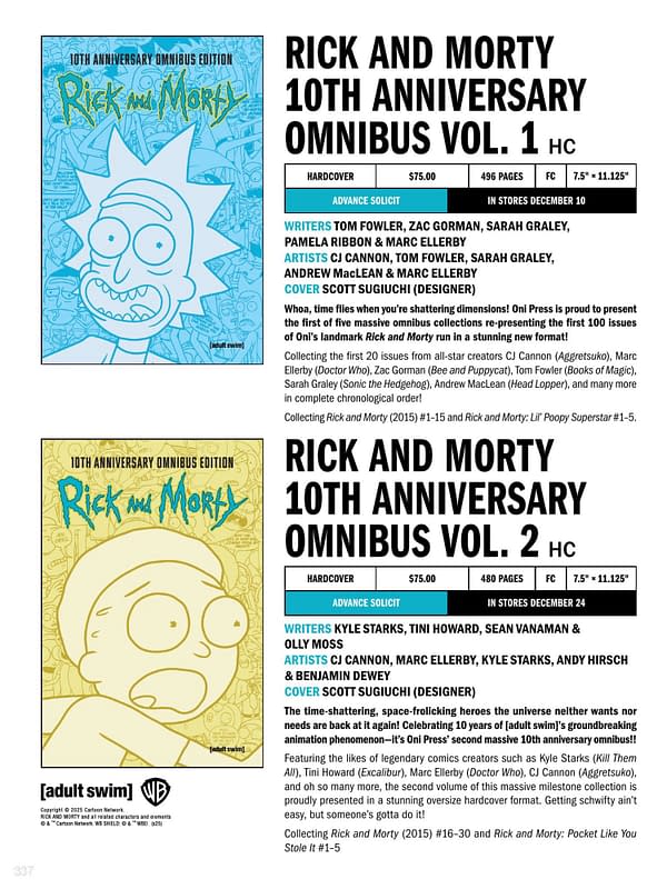 Rick and Morty Season 9 and Omnibuses in The Daily LITG, 19th May 2025