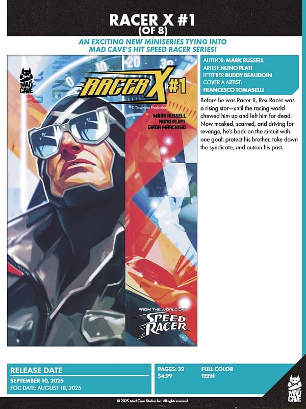 Mad Cave Studios September 2025 Solicits