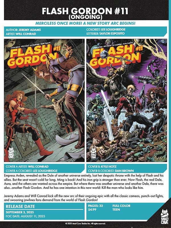 Mad Cave Studios September 2025 Solicits