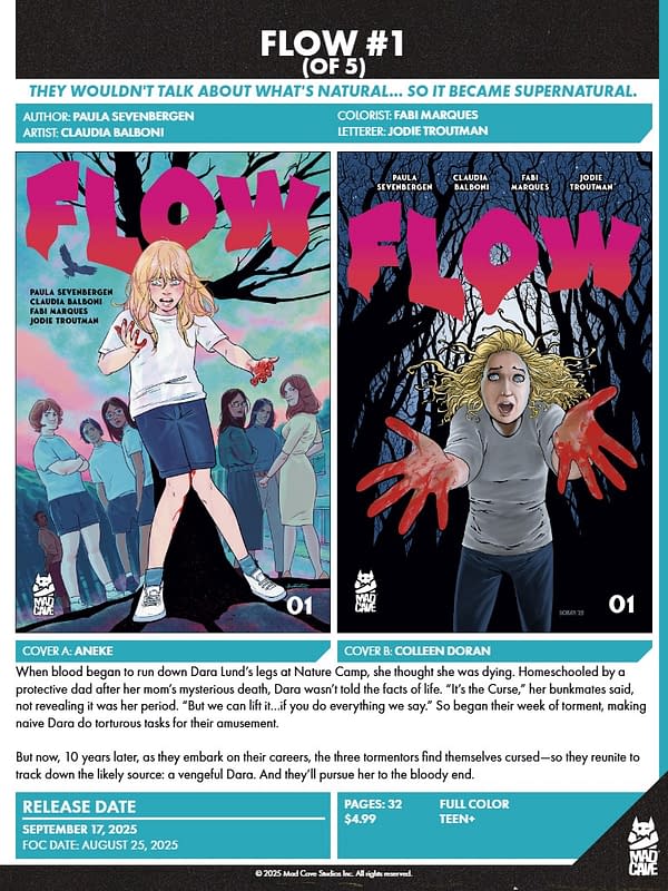 Mad Cave Studios September 2025 Solicits