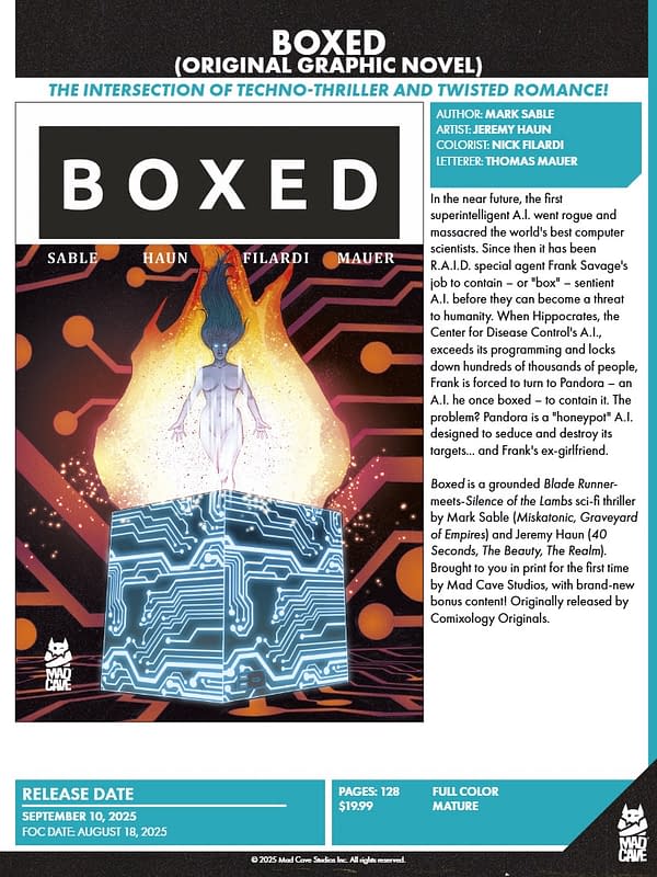 Mad Cave Studios September 2025 Solicits