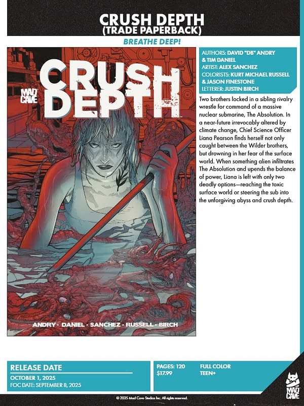 Mad Cave Studios September 2025 Solicits