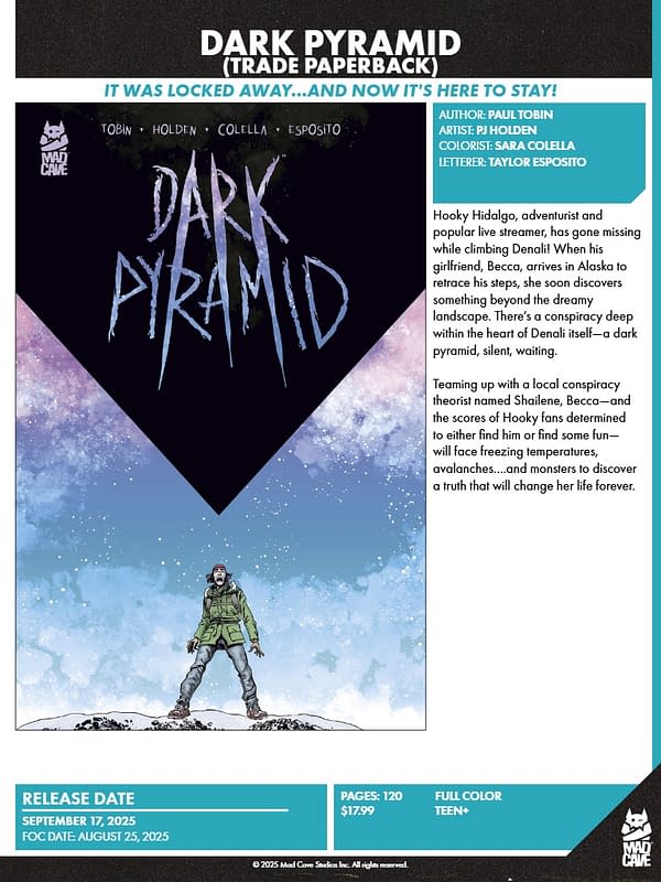 Mad Cave Studios September 2025 Solicits