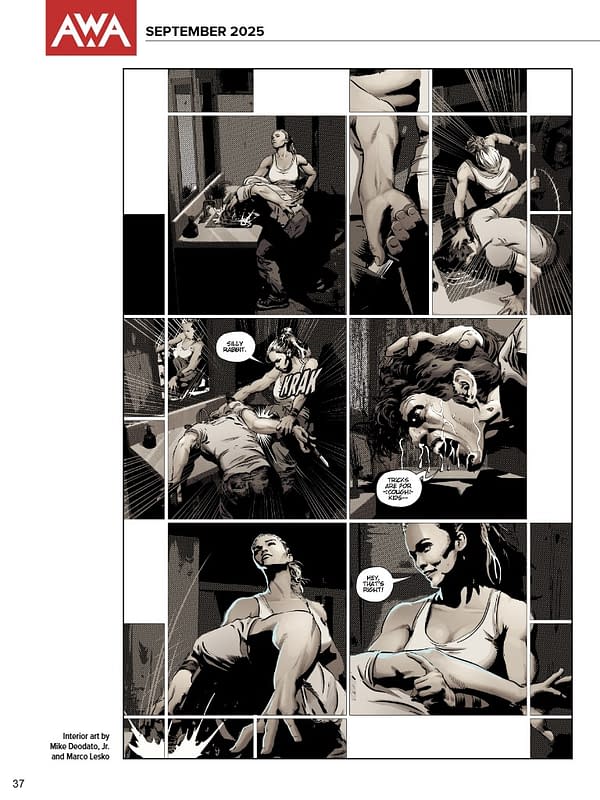 Ronda Rousey And Mike Deodato In AWA September 2025 Full Solicits