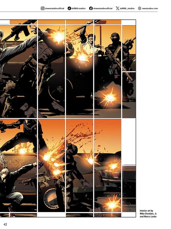 Ronda Rousey And Mike Deodato In AWA September 2025 Full Solicits