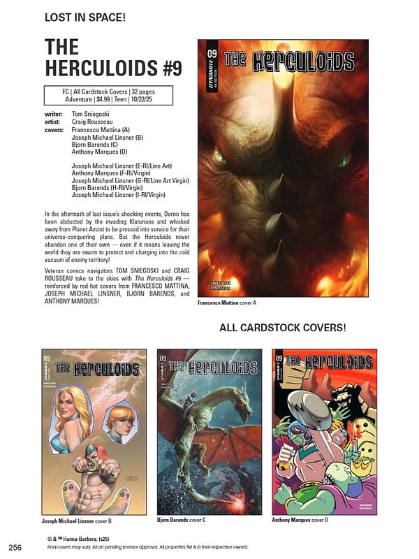 Dynamite October 2025 Solicits And Solicitations