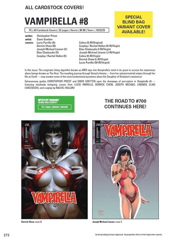 Dynamite October 2025 Solicits And Solicitations