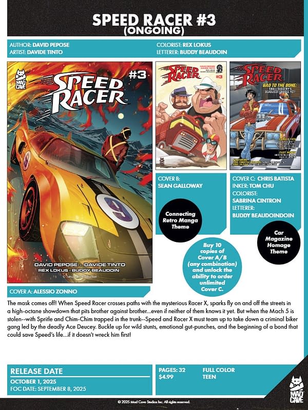 Mad Cave Studios October 2025 Solicits And Solicitations