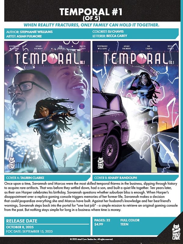 Mad Cave Studios October 2025 Solicits And Solicitations