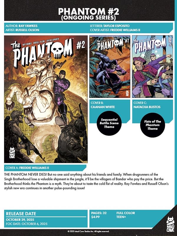 Mad Cave Studios October 2025 Solicits And Solicitations